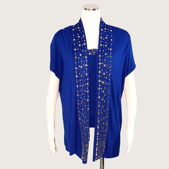 Cache Sweaters - Cache Sweater Set with Gold Tacking